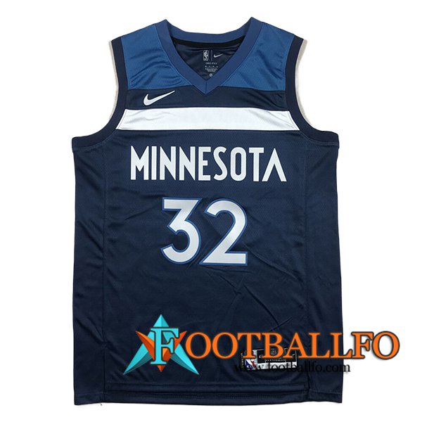 Camisetas NBA Minnesota Timberwolves (TOWNS #32) 2024/25 Azul/Blanco