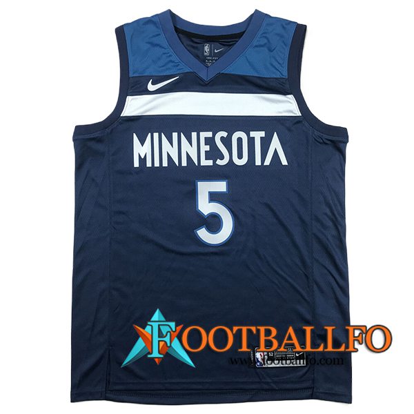 Camisetas NBA Minnesota Timberwolves (EDWARDS #5) 2024/25 Azul/Blanco