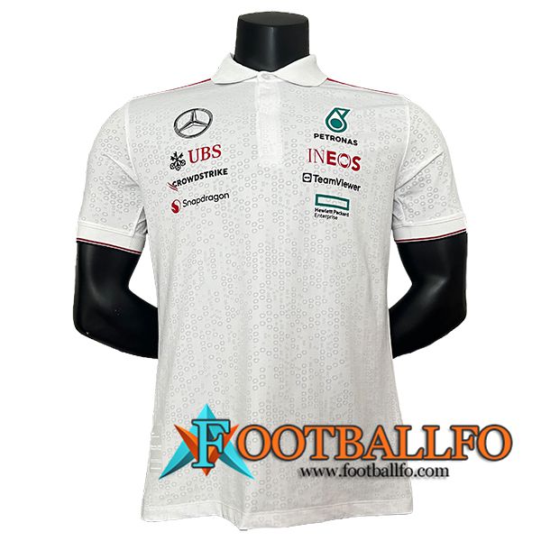 Polo F1 Mercedes Benz Team Blanco/Gris 2024