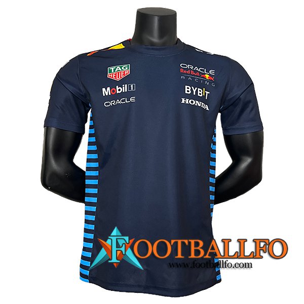 Camiseta de manga corta F1 RedBull Racing Team Azul Oscuro 2024