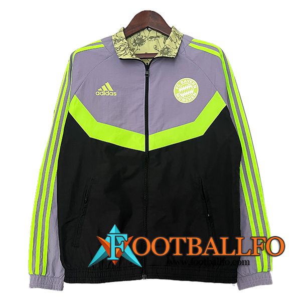 Rompevientos Bayern Munich Negro/Gris/Verde 2024/2025