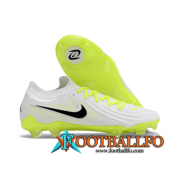 Nike Botas De Fútbol Phantom Luna Elite NU FG Blanco/Negro/Verde -02