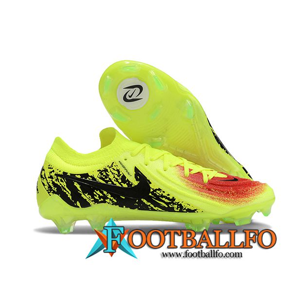 Nike Botas De Fútbol Phantom Luna Elite NU FG Negro/Verde/Rojo