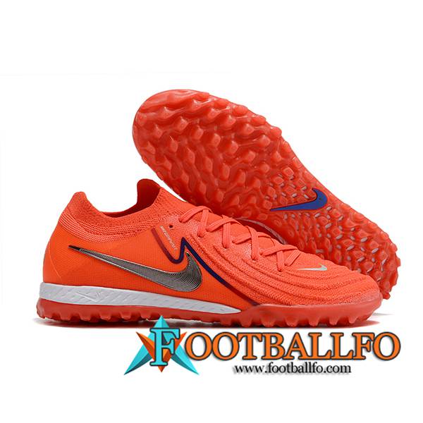 Nike Botas De Fútbol Phantom GX II Elite TF Naranja/Gris