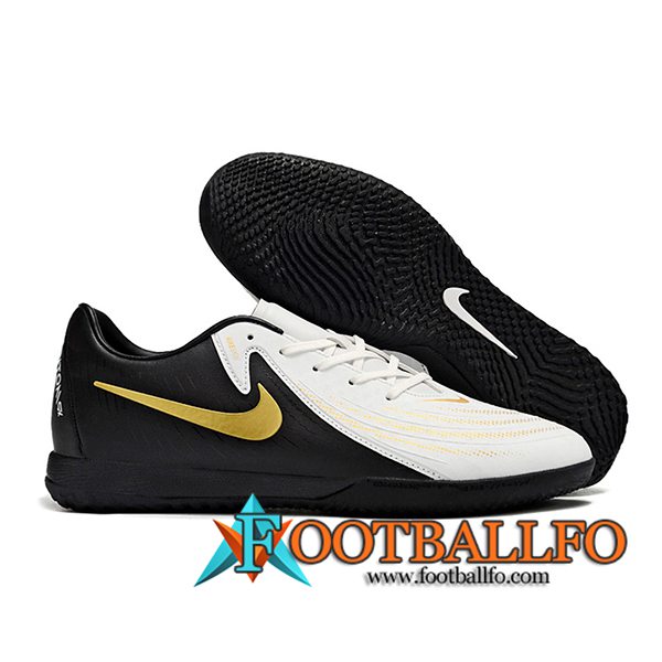 Nike Botas De Fútbol Phantom GX II ACAD LV8 IC Blanco/Negro/Amarillo