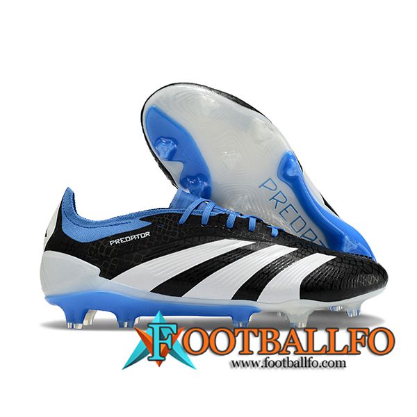 Adidas Botas De Fútbol Predator Elite FG Blanco/Negro/Azul