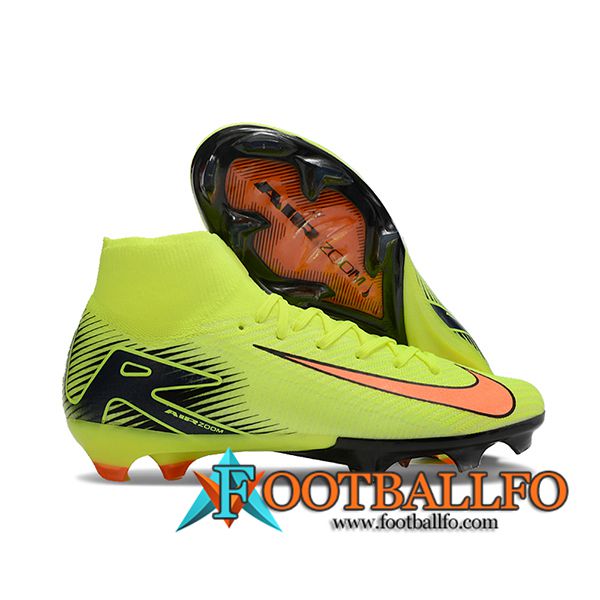 Nike Botas De Fútbol Air Zoom Mercurial Superfly IIX Elite FG Verde/Negro/Naranja