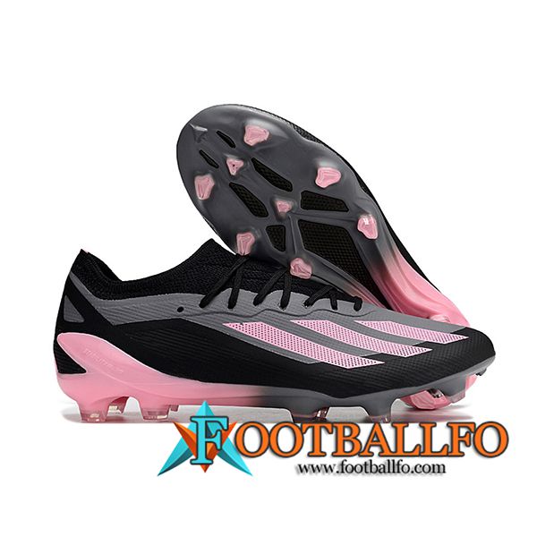 Adidas Botas De Fútbol X CRAZYFAST MESSI.1 FG BOOTS Negro/Rosa