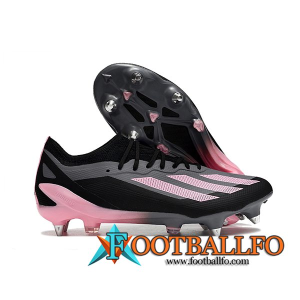 Adidas Botas De Fútbol X Crazyfast1 SG Negro/Rosa