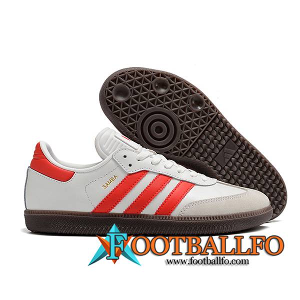 Adidas Botas De Fútbol SAMBA MESSI INDOOR BOOTS Blanco/Gris/Rojo