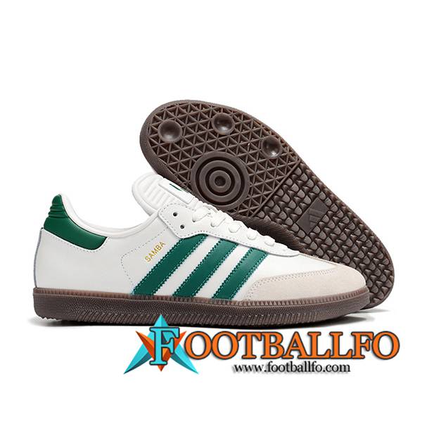 Adidas Botas De Fútbol SAMBA MESSI INDOOR BOOTS Blanco/Gris/Verde