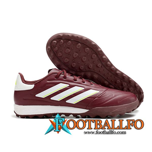 Copa Botas De Fútbol PURE.3 TF BOOTS Vino tinto