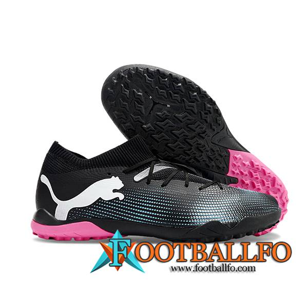 PUMA Botas De Fútbol FUTURE 7 ULTIMATE TF Negro/Blanco/Rosa