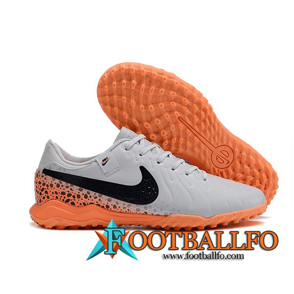 Nike Botas De Fútbol Tiempo Legend X Academy TF Gris/Negro/Naranja