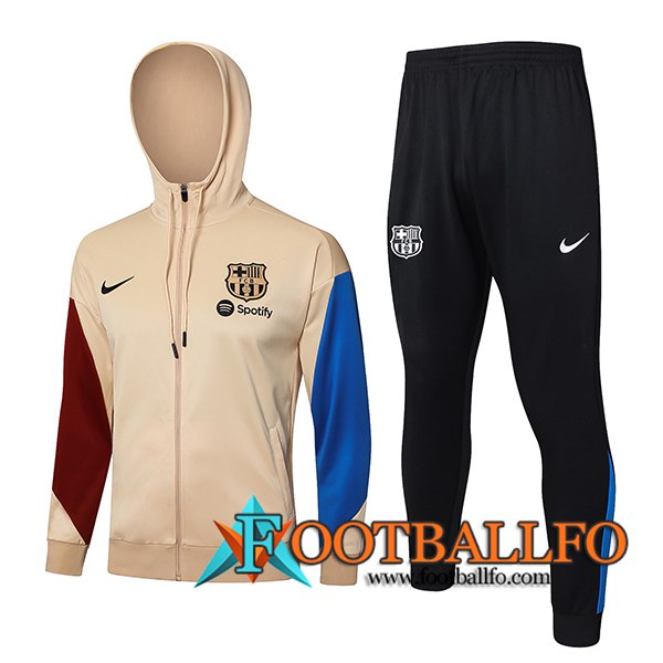 Chaqueta Con Capucha Chandal Rompevientos FC Barcelona Amarillo/Azul/Rojo 2024/2025