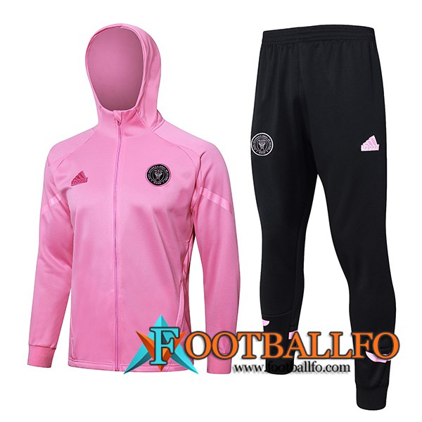 Chaqueta Con Capucha Chandal Rompevientos Inter Miami CF Rosa 2024/2025