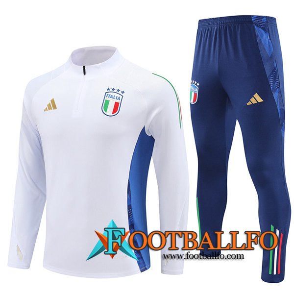 Chandal Equipos De Futbol Italia Blanco/Azul 2024/2025 -05