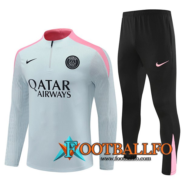 Chandal Equipos De Futbol PSG Gris/Rosa 2024/2025