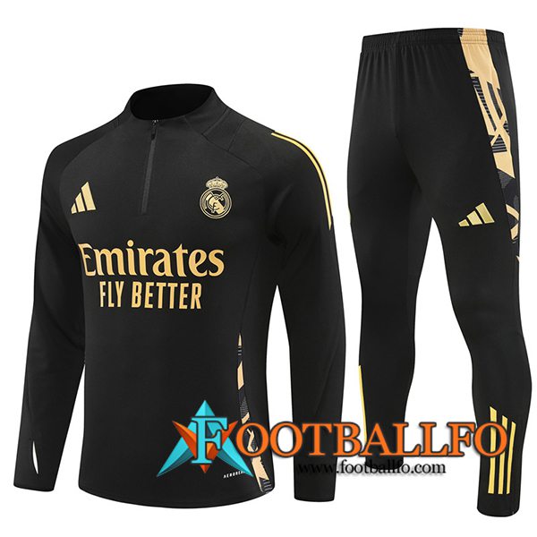 Chandal Equipos De Futbol Real Madrid Negro/Amarillo 2024/2025