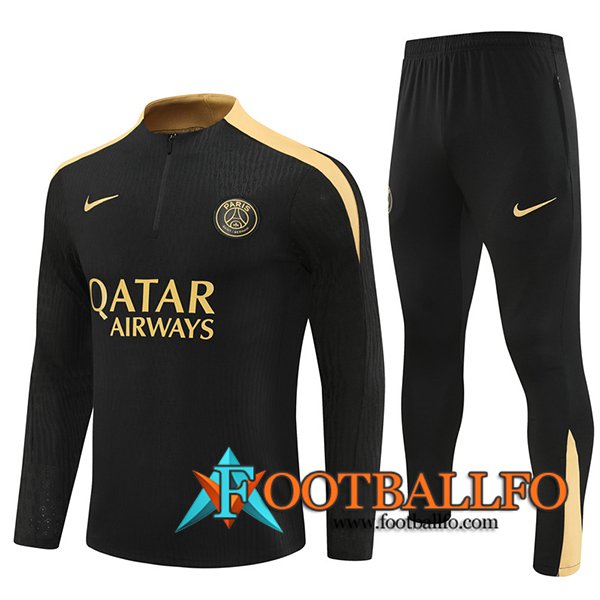 Chandal Equipos De Futbol PSG Negro/Amarillo 2024/2025