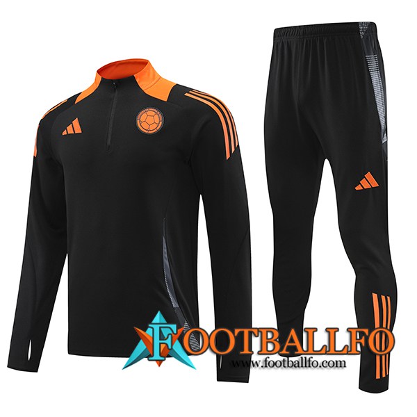 Chandal Equipos De Futbol Colombia Negro/Naranja 2024/2025