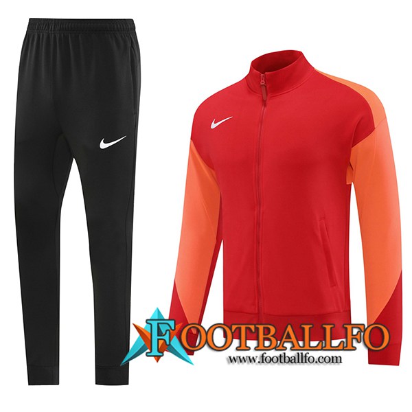 Chandal Equipos De Futbol Chaquetas Nike Rojo/Naranja 2024/2025