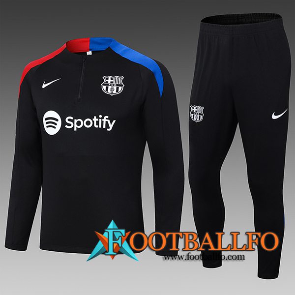 Chandal Equipos De Futbol FC Barcelona Ninos Negro/Azul/Rojo 2024/2025