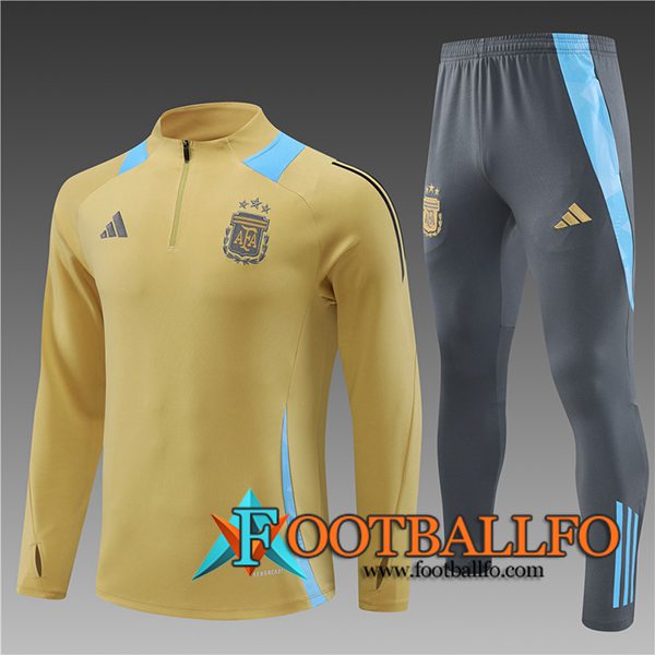 Chandal Equipos De Futbol Argentina Ninos Amarillo/Azul 2024/2025