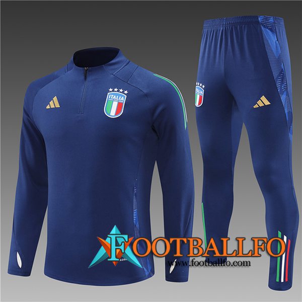 Chandal Equipos De Futbol Italia Ninos azul real 2024/2025