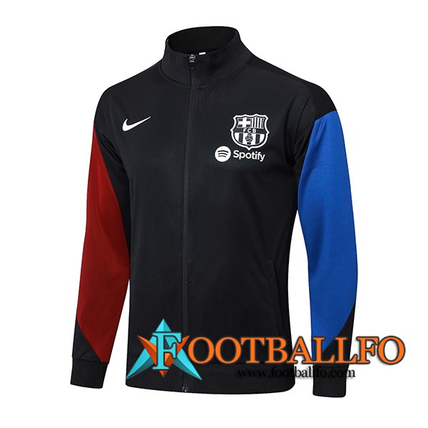 Chaquetas Futbol FC Barcelona Negro/Rojo/Azul 2024/2025