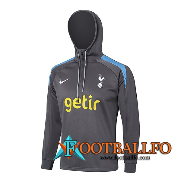 Chaqueta Con Capucha Tottenham Hotspur Gris Oscuro 2024/2025