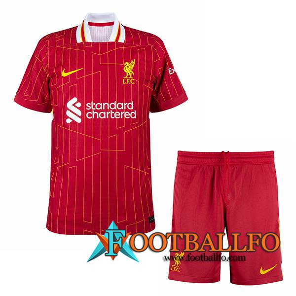 Nueva Camisetas De Futbol FC Liverpool Ninos Primera 2024/2025