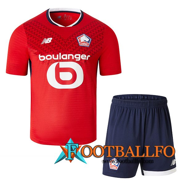 Nueva Camisetas De Futbol Lille LOSC Ninos Primera 2024/2025