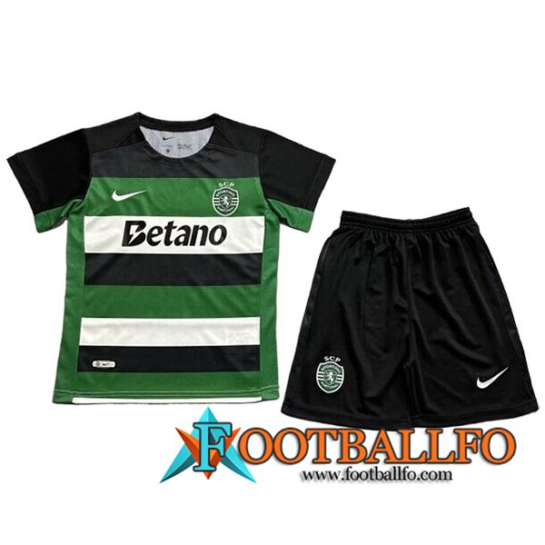 Camisetas De Futbol Sporting Ninos Primera 2024/2025