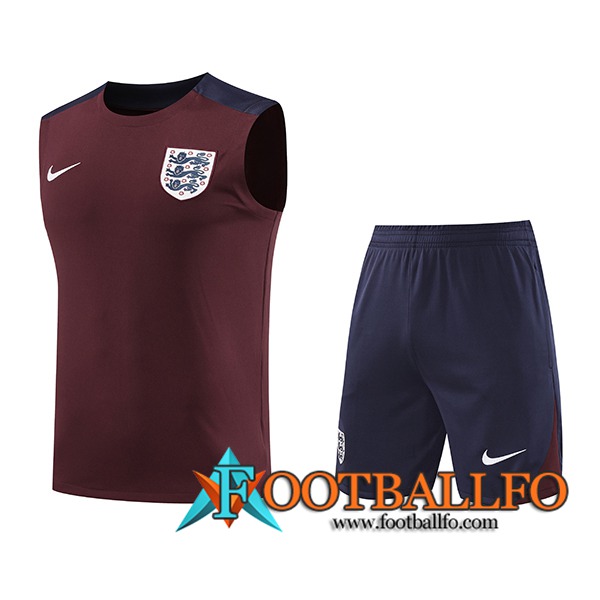 Camiseta Entrenamiento sin mangas Inglaterra Rojo/Azul 2024/2025