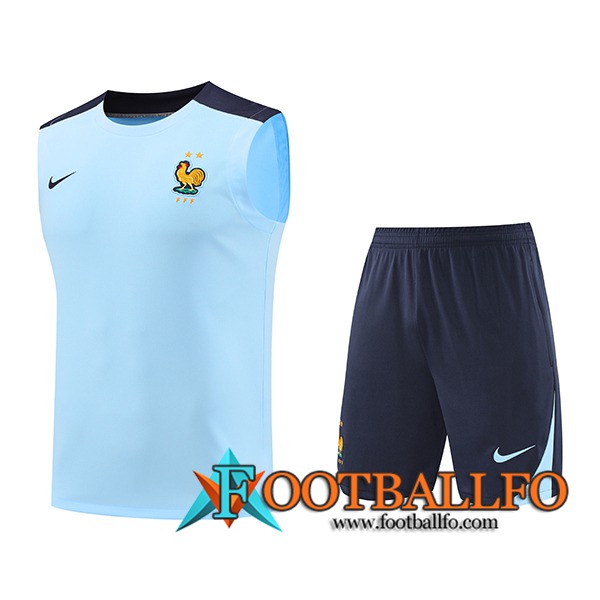 Camiseta Entrenamiento sin mangas Francia Azul 2024/2025