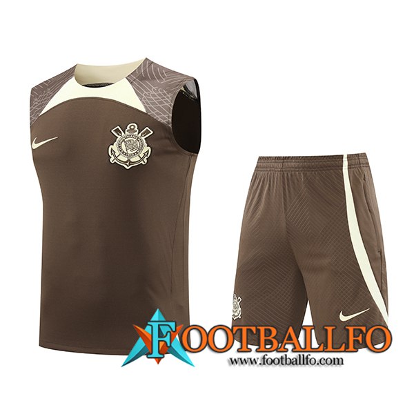 Camiseta Entrenamiento sin mangas Corinthians Marrón/Beige 2024/2025