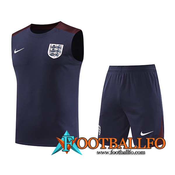 Camiseta Entrenamiento sin mangas Inglaterra Azul/Rojo 2024/2025