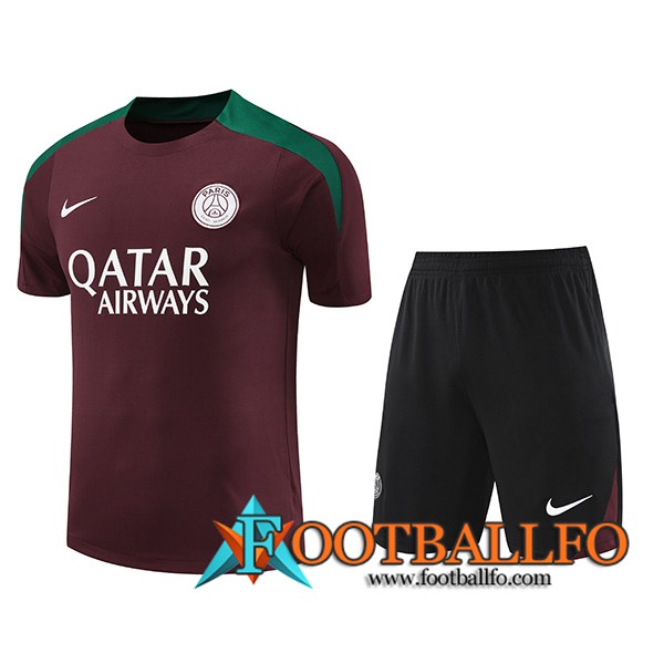 Camiseta Entrenamiento PSG Rojo/Verde 2024/2025