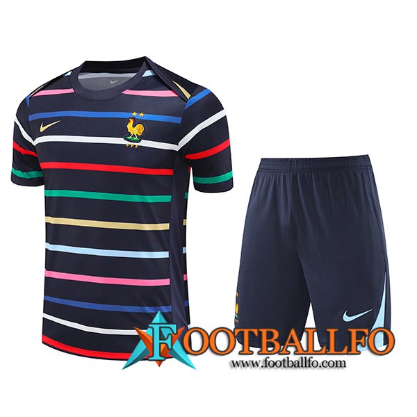 Camiseta Entrenamiento Francia Negro 2024/2025 -02