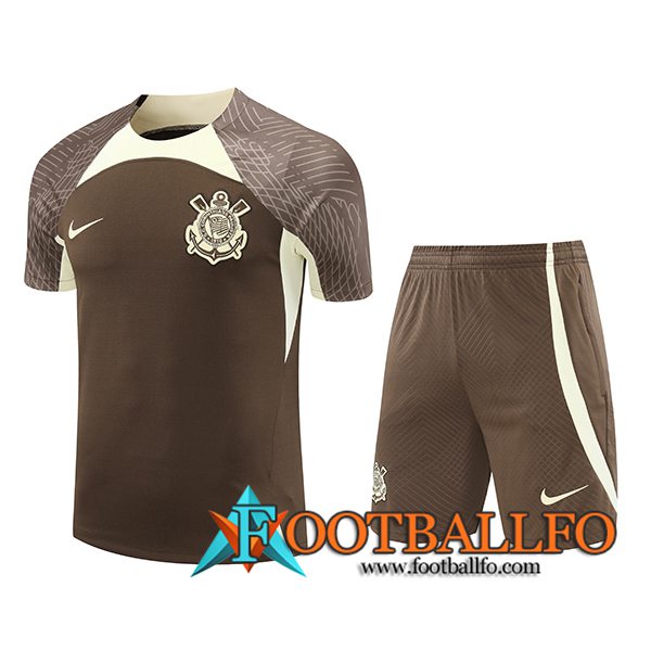 Camiseta Entrenamiento Corinthians Marrón/Beige 2024/2025