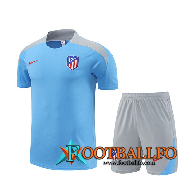 Camiseta Entrenamiento Atletico Madrid Azul/Gris 2024/2025