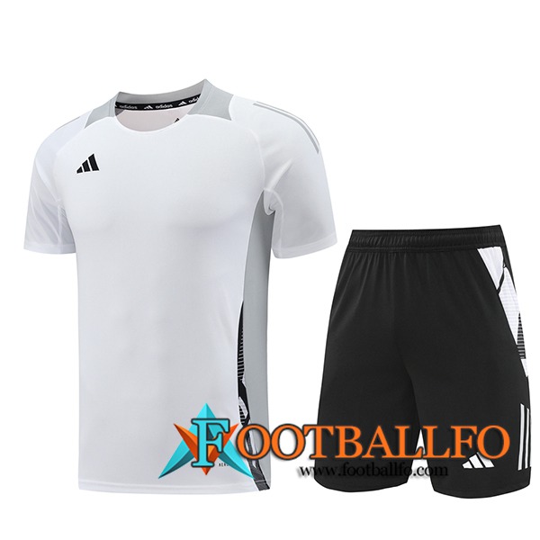 Camiseta Entrenamiento Adidas Blanco/Gris 2024/2025