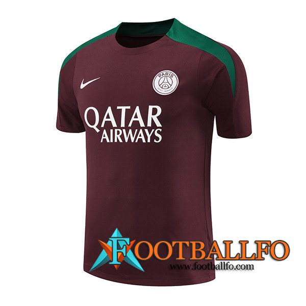 Camiseta Entrenamiento PSG Rojo/Verde 2024/2025