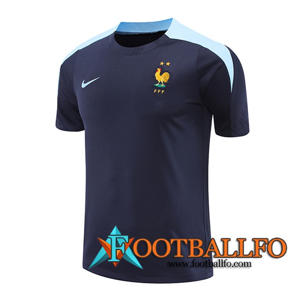 Camiseta Entrenamiento Francia Azul Oscuro 2024/2025