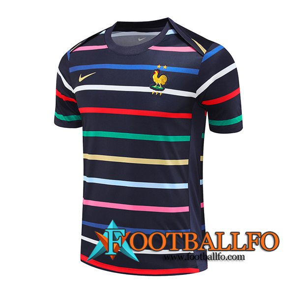 Camiseta Entrenamiento Francia Negro 2024/2025