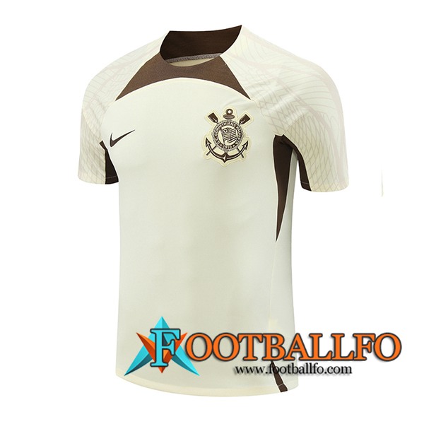 Camiseta Entrenamiento Corinthians Beige/Marrón 2024/2025