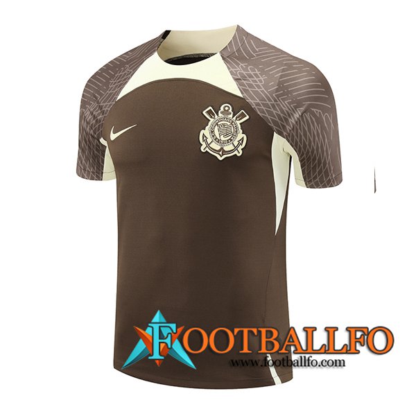 Camiseta Entrenamiento Corinthians Marrón/Beige 2024/2025