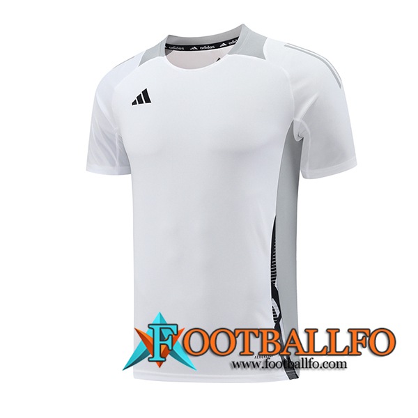 Camiseta Entrenamiento Adidas Blanco/Gris 2024/2025