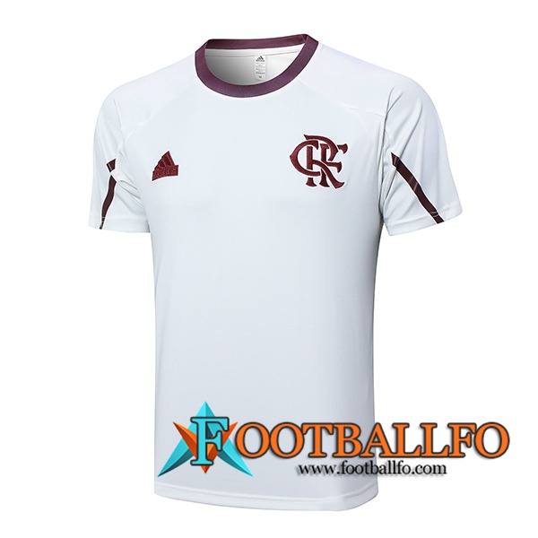 Camiseta Entrenamiento Flamengo Blanco/Rojo 2024/2025